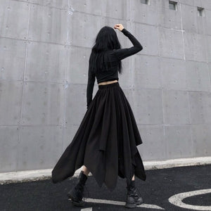 Black Techwear Skirt
