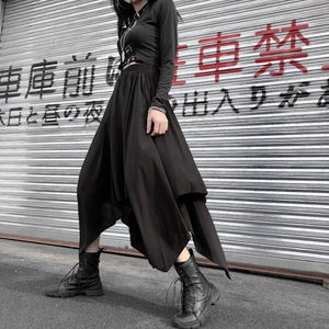 Black Techwear Skirt