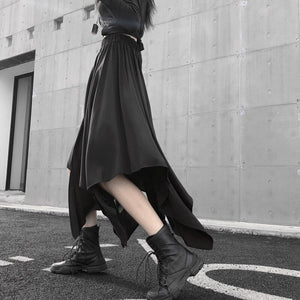 Black Techwear Skirt