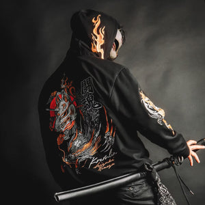 Embroidered Hoodie Tech Wear