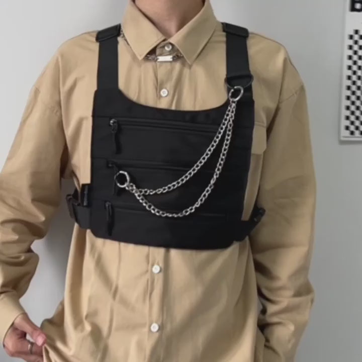 Tri Strap Chest Bag | CYBER TECHWEAR®