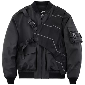 Techwear Jacket With Straps