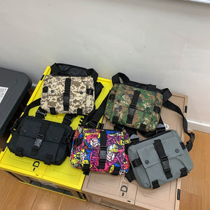 Black Utility Chest Bag