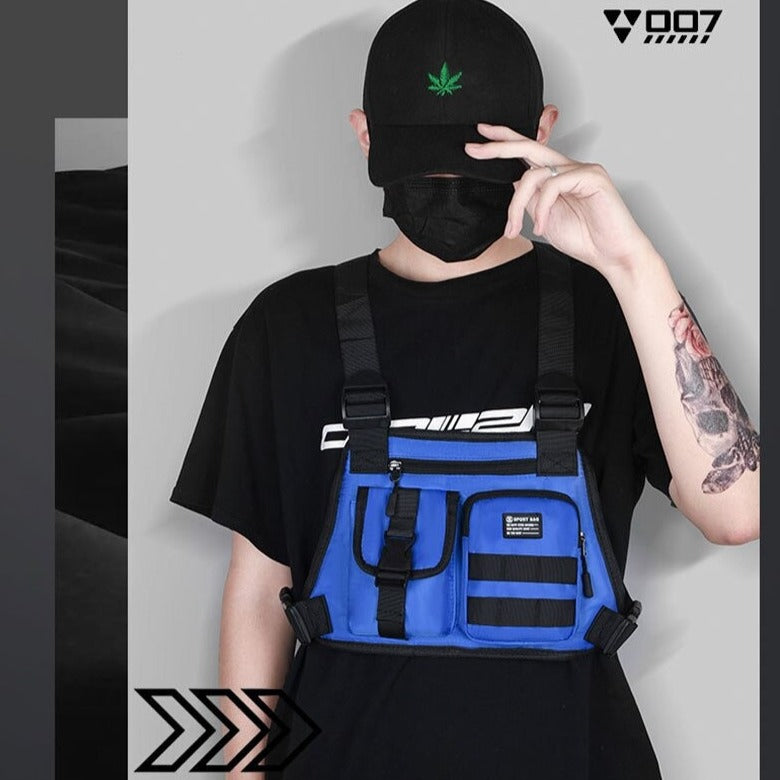 Tech Rig Bag Blue Chest Rig Bag | CYBER TECHWEAR®