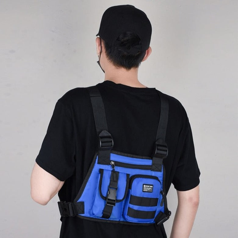 Tech Rig Bag Blue Chest Rig Bag | CYBER TECHWEAR®