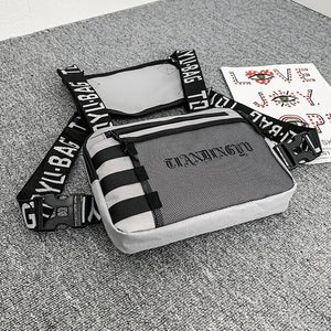 Grey Large Chest Bag