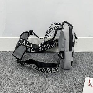 Grey Large Chest Bag