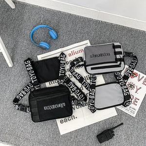 Grey Large Chest Bag