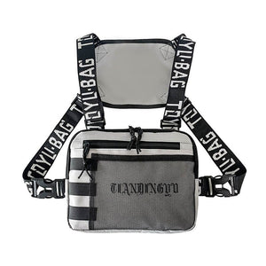 Grey Large Chest Bag