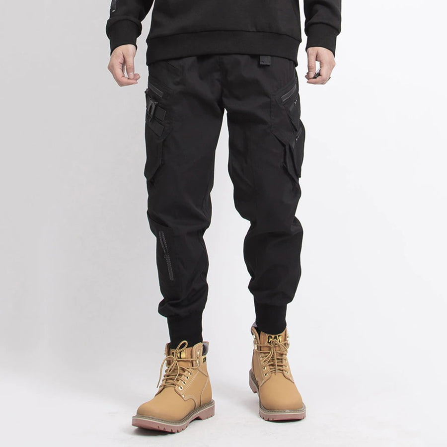 Loading image: Black Tech Wear Pants
