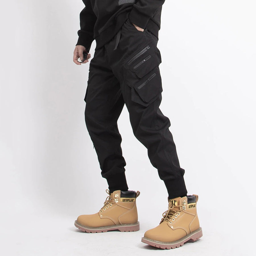 Loading image: Black Tech Wear Pants
