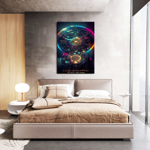 Galaxy Blue Print Canvas Print