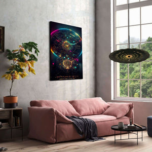 Galaxy Blue Print Canvas Print