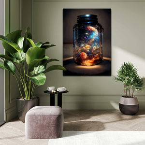 Galaxy Bottle Canvas Print