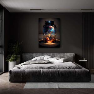 Galaxy Bottle Canvas Print