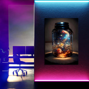 Galaxy Bottle Canvas Print