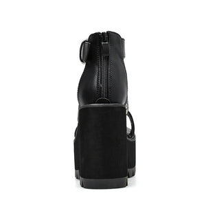 Black Techwear Sandals