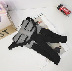 Gray Chest Bag | CYBER TECHWEAR®