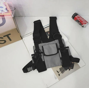 Gray Chest Bag | CYBER TECHWEAR®