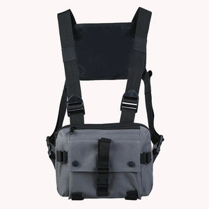 Grey Chest Bag | CYBER TECHWEAR®