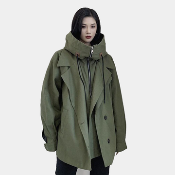 Green Techwear Jacket Casual | CYBER TECHWEAR®