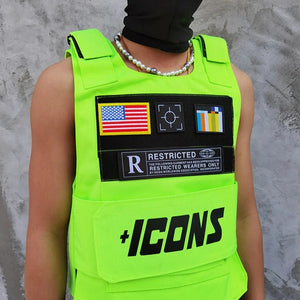 Green Techwear Vest | CYBER TECHWEAR®