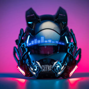 cyber motorcycle helmet White Cyberpunk Futuristic Optimized Ventilation System Maxfind Cyber Helmet (NEW) for
