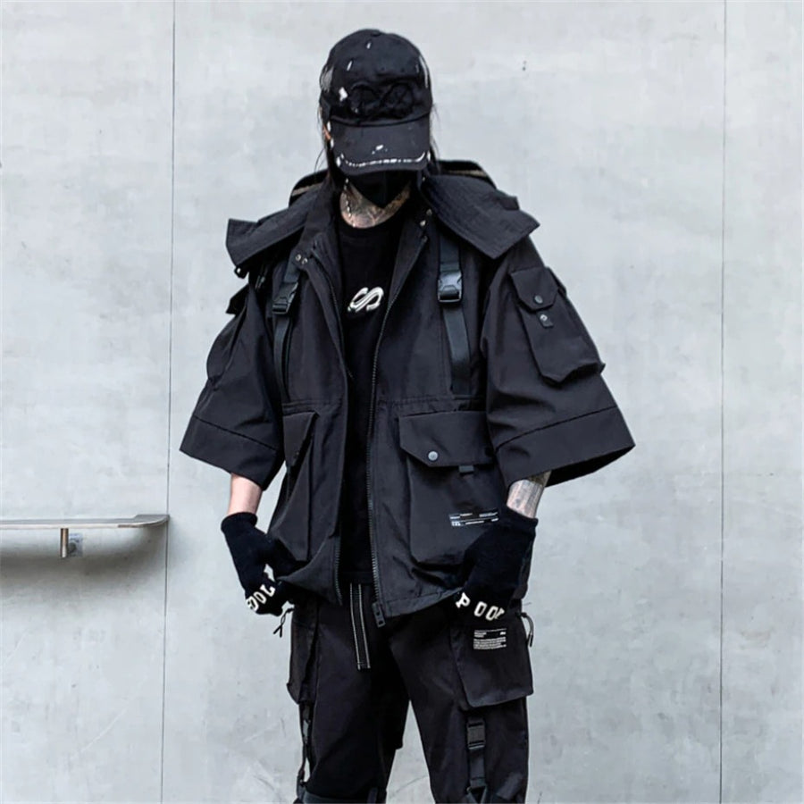 Hooded Techwear Jacket | CYBER TECHWEAR®