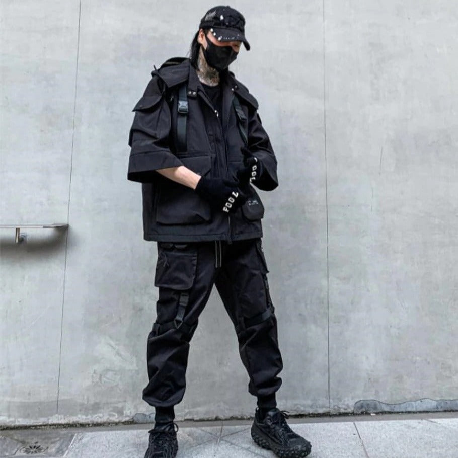 Cyber Jacket Ref Hooded Techwear Jacket | CYBER TECHWEAR®