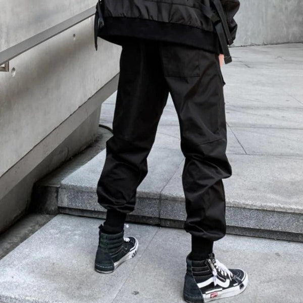 Black Techwear Cargo Pants