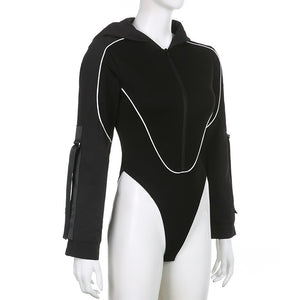 Hooded Techwear Bodysuit