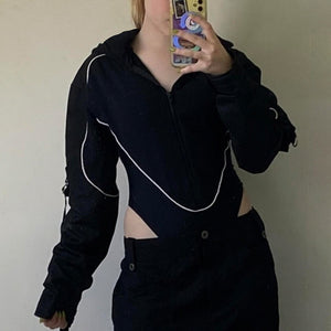 Hooded Techwear Bodysuit