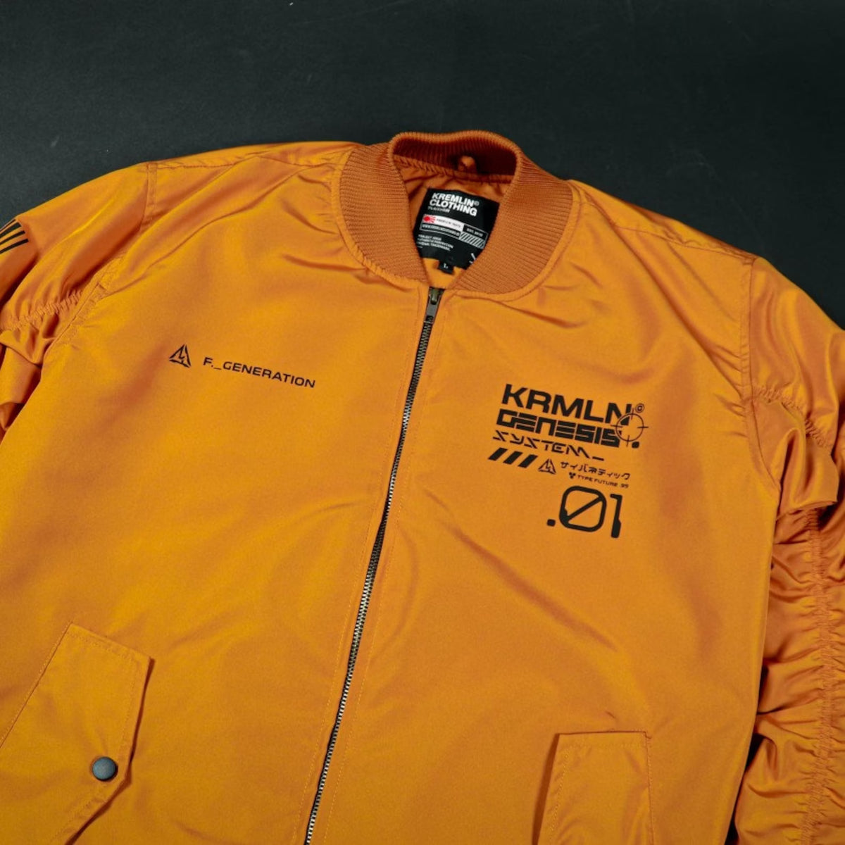 Orange Techwear Jacket | CYBER TECHWEAR®