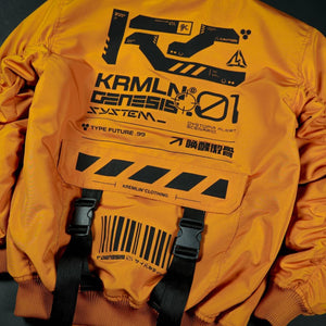 Orange Techwear Jacket
