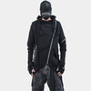 Techwear Hoodie Diagonal Zip