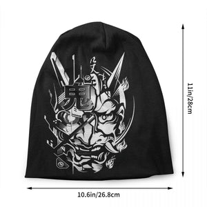 Black Oni Techwear Beanie | CYBER TECHWEAR®