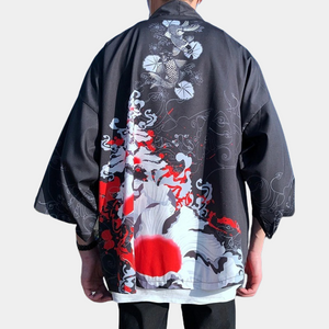 Las mejores flores de kimono masculino para un look elegante – CYBER  TECHWEAR