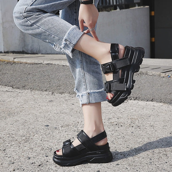 Techwear Black Sandals