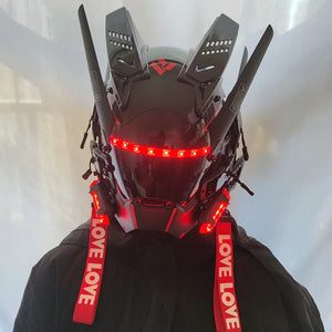 Led Cyberpunk Helmet | CYBER TECHWEAR®