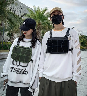 Green Chest Bag | CYBER TECHWEAR®
