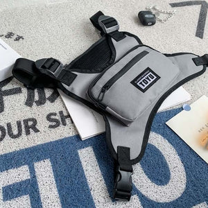 Grey Small Chest Bag