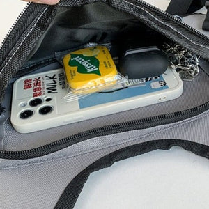 Grey Small Chest Bag