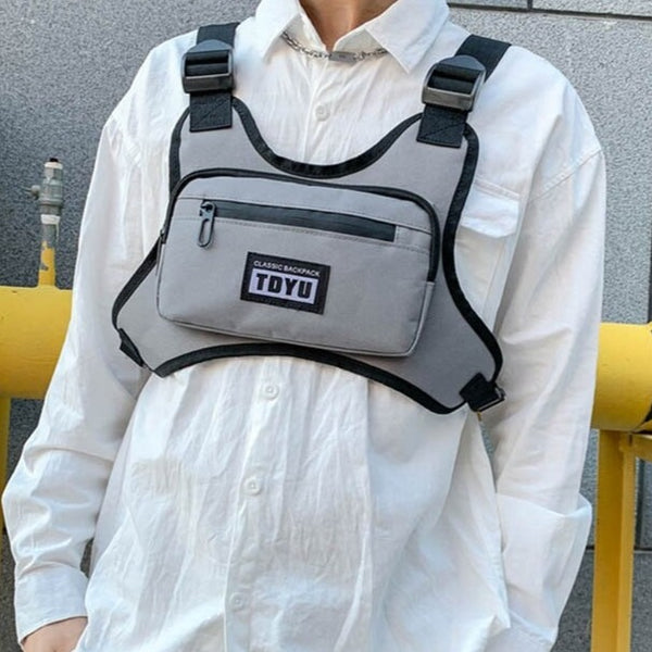 Grey Small Chest Bag