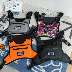 Orange Small Chest Bag