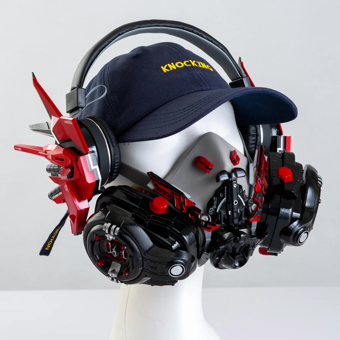 Red Cyberpunk Mask – Cyber Techwear