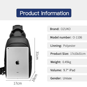 Men's Crossbody Bag Techwear