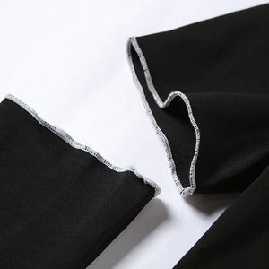 Black Techwear Crop Top