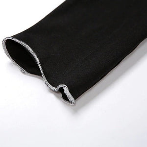 Black Techwear Crop Top