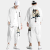 Quimono y pantalones blancos