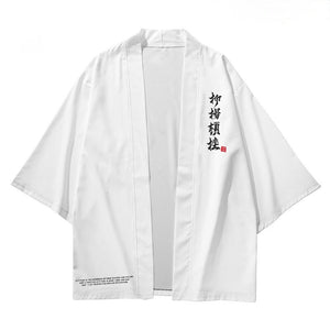 White Kimono & Pants